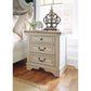 REALYN NIGHT STAND - CHIPPED WHITE