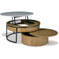 FRIDLEY NESTING COFFEE TABLE (SET OF 2) - GRAY/BROWN/BLACK