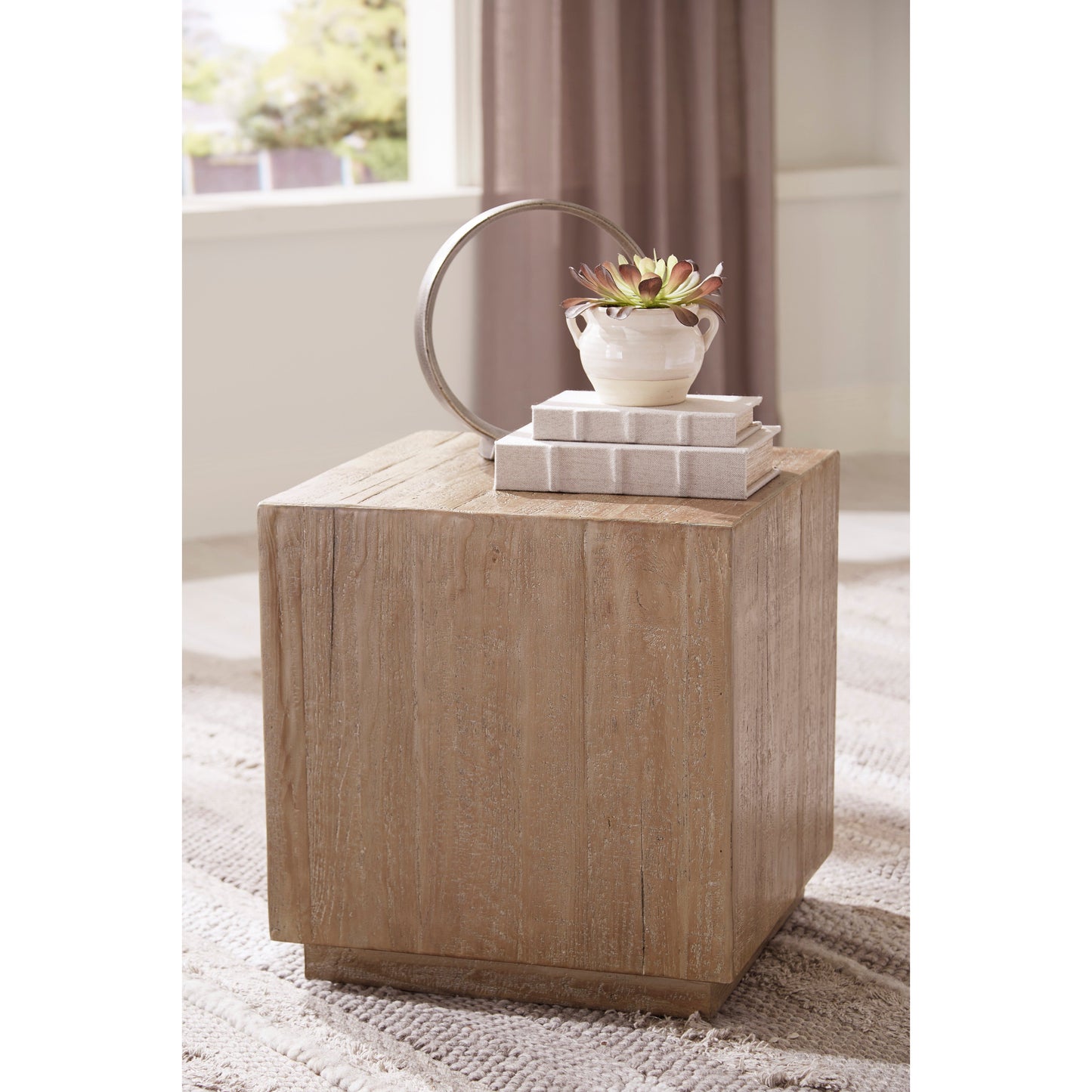 WALTLEIGH ACCENT TABLE- BROWN