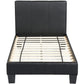 VALUE UPHOLSTERED BED - BLACK