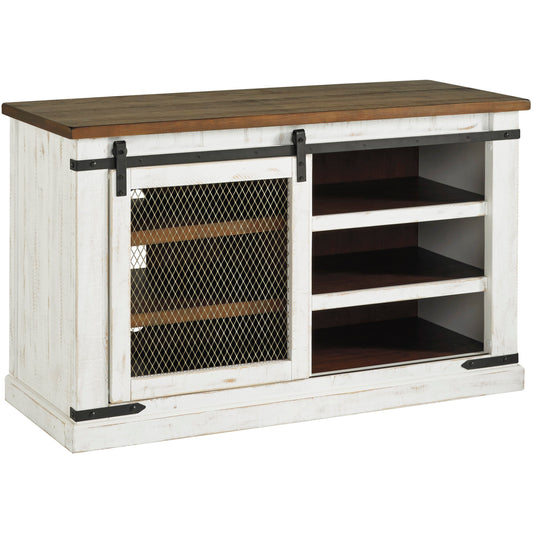 WYSTFIELD 50" TV STAND- WHITE/BROWN
