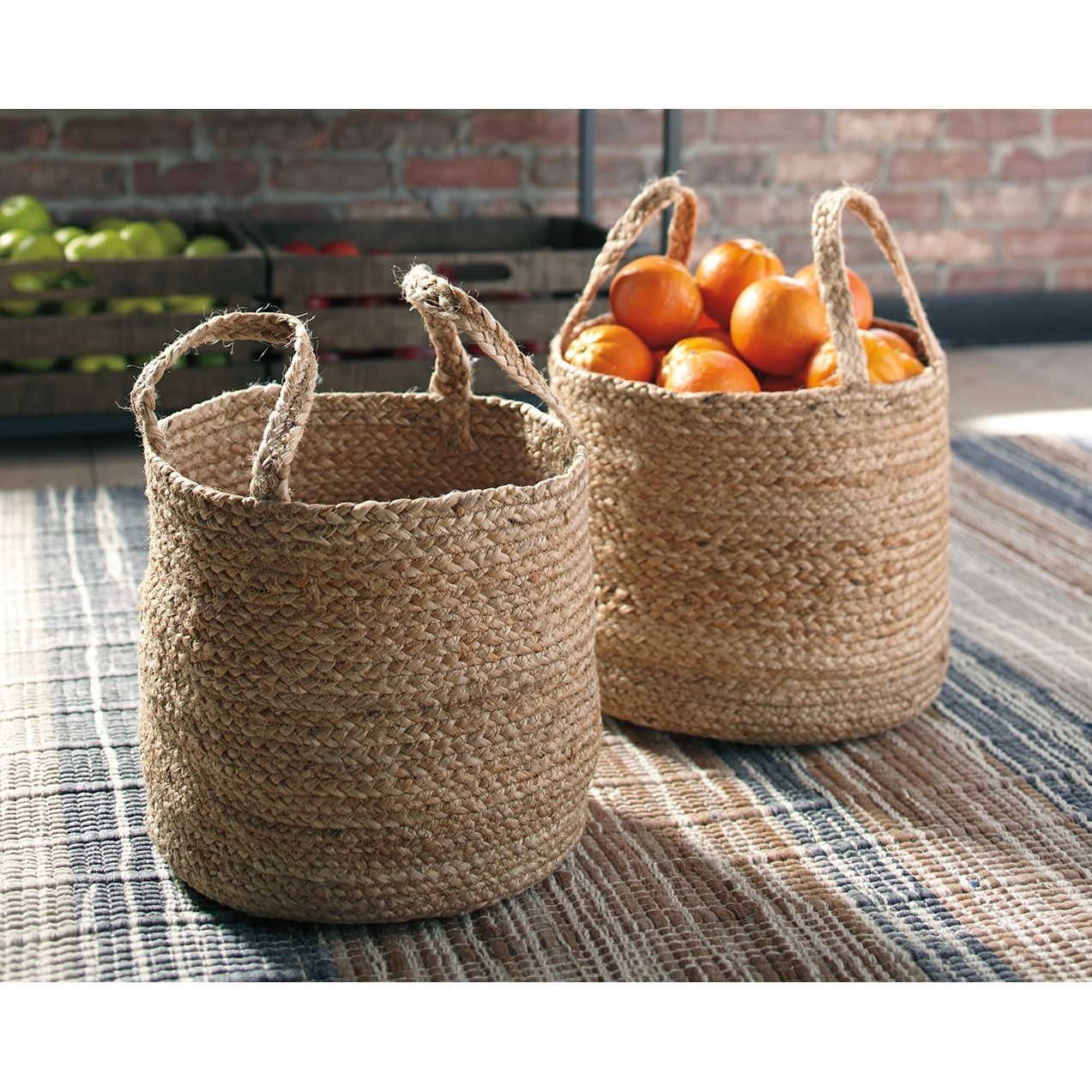 Brayton - Natural - Basket Set (Set of 2)